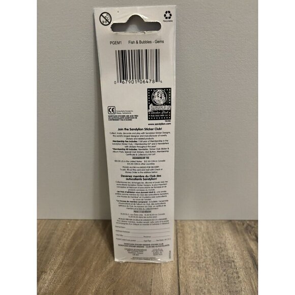 Vintage Samdylion Stickers Gems Fish, Sealed - Picture 2 of 3